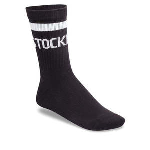 BIRKENSTOCK Crew Tennis Striped Socks Black