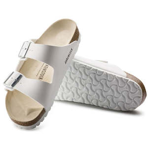 BIRKENSTOCK Arizona Birko Flor White Light Sole Regular Width