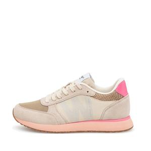 Woden Ronja Ivory Blush Lace Up Sneaker