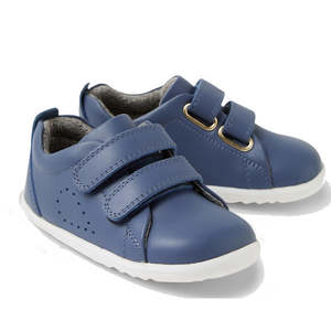 Bobux Step Up Grass Court Trainer Vintage Indigo Blue Shoes