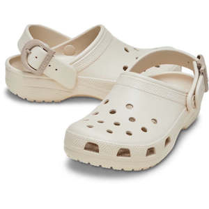 Crocs Adults Classic Enamel Buckle Clog Frappe