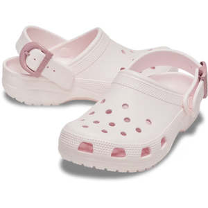 Crocs Adults Classic Enamel Buckle Clog Bubble Ice Pink