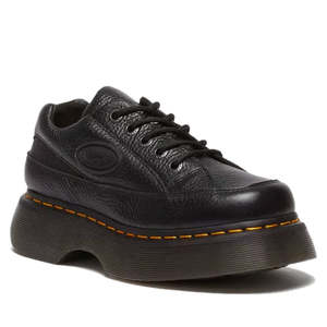 All: Dr Martens Buzz 5i Milled Nappa Black Leather 5 Eye Shoe