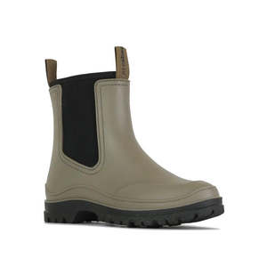Los Cabos Amelia Khaki Ankle Rain Boot Waterproof