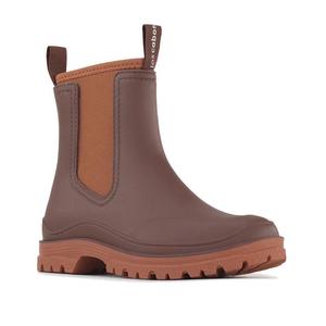 Los Cabos Amelia Chocolate Ankle Rain Boot Waterproof