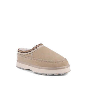 EMU Women's Adventure Sharky Platform Scuff Slipper Sand Sheepskin