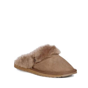 Emu Womens Eden Mushroom Platinum Sheepskin Scuff Slipper