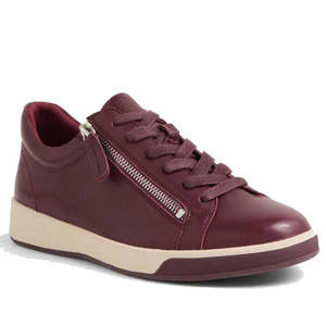 Ziera Aito XF Women's Casual Sneaker Zip Burgundy
