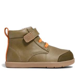 Pretty Brave Jessie First Walker Hi Top Leather Olive Green