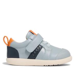 All Kids: Pretty Brave SID Leather Trainer First Walker Indigo Blue Grey