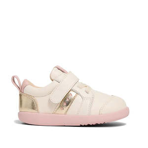 Pretty Brave SID Leather Trainer First Walker Off White Stone Pink