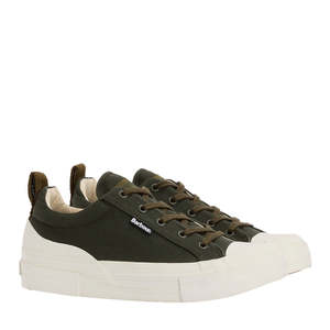 All: Barbour Mens Stanhope Canvas Lace Up Trainer Olive