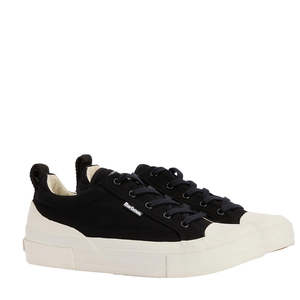 Barbour Mens Stanhope Canvas Lace Up Trainer Black
