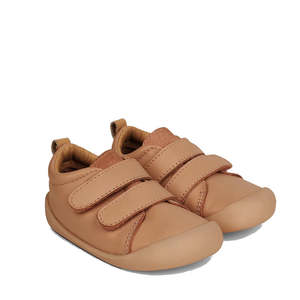 All: Pretty Brave First Walker Toto Leather Trainer Tan