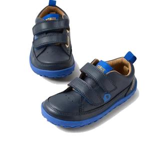 Bobux IW Iwalk Dawn Toddlers Leather Sneaker Navy Alpha Barefoot