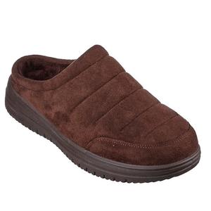 Skechers: Skechers Mens Relaxed Fit: Murette - Garvanza Slipper Scuff Chocolate Brwon