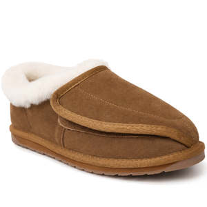 All: EMU FlexiCare Wide Opening WIDE Width Sheepskin Slippers Chestnut