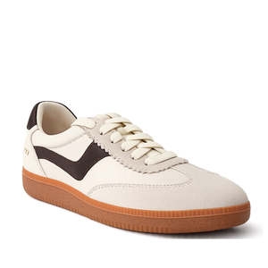 All: Gelato Staton Swan Off White / Cafe Leather Lace Womens Sneaker