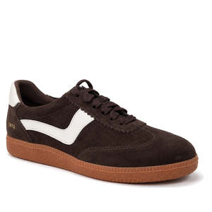 All: Gelato Staton Chocolate Brown / Swan Leather Lace Womens Sneaker