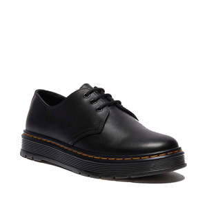 Dr Martens Brookline Dark Black Lusso Leather Shoe