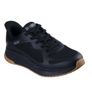 All: Skechers Mens Bobs Sport Squad Chaos 4 Slip In WIDE Width Black