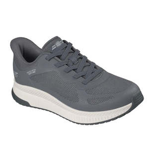 Skechers Mens Bobs Sport Squad Chaos 4 Slip In Charcoal Grey