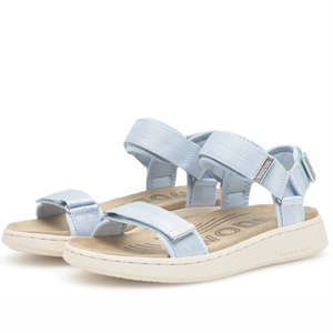 Woden Line Women's 3 Strap Sandal Moonstone Light Blue