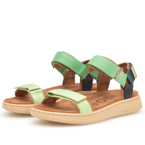 Woden Line Women's 3 Strap Sandal Apple Green