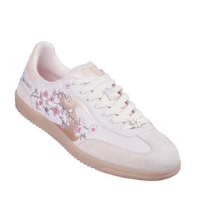 Skechers: Skechers Womens HotShot Blooming Blossoms Court Shoe Light Pink