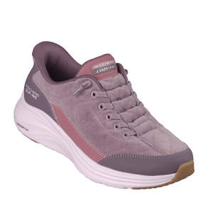 Skechers Womens Slip In Contour Foam Luxe Comfort Purple