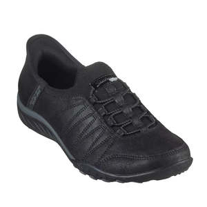 Skechers Womens Breathe Easy Home-Body Slip Ins Sneaker Black