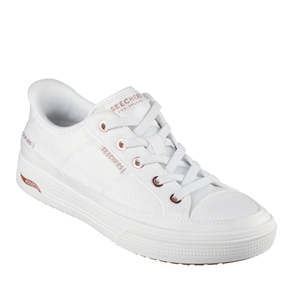 Skechers Arch Fit-Arcade See Ya There Shoe White Wide Slip In