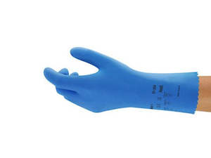 Disposable Gloves: Alpha-Tec 87-354 Rubber Glove - sz10