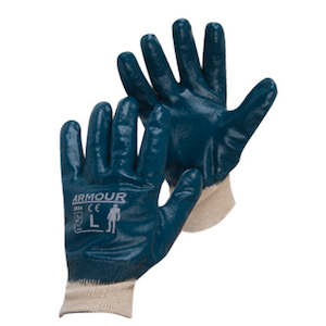 Pvc Gloves: Armour Blue Nitrile Gloves