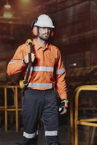 Fire Rated Clothing: ZW134 - Mens FR Closed Front Hooped Taped Shirt