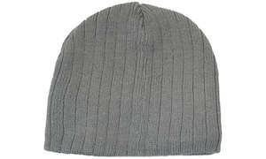 Hats And Beanies: 4189 Cable Knit Beanie - Fleece Lined