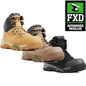 Safety Footwear Zip Sided: FXD Zip Sided Work Boots WB-2