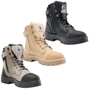 Safety Footwear Zip Sided: Southern Cross Zip - Steel Blue