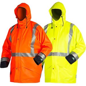 Kaiwaka: Tufflex Unlined Hi Vis Parka with Ref Tape -  TFH770