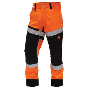 Bison: Trouser Ripstop Cotton Taped Orange/Black