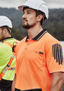 ZH315 - Mens Hi Vis Flux Short Sleeve Polo