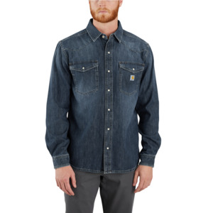 *NEW* Carhartt MONTANA Relaxed Fit Denim LS Shirt