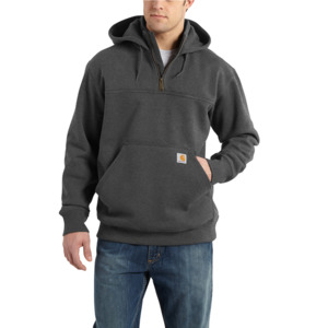 Carhartt: *NEW* Carhartt PAXTON 1/4 zip hooded sweatshirt- Water Repellent