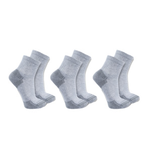 *NEW* Carhartt FORCE Midweight Cotton Blend Quarter Sock 3 pack