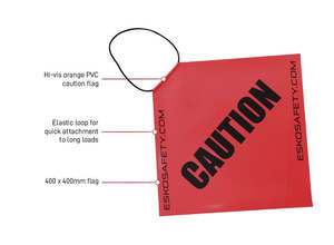 Hi-Viz Caution Flag with elastic loop