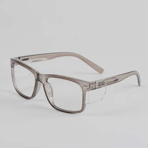 Natty Kenneth Steel / Clear Lens Safety Glasses