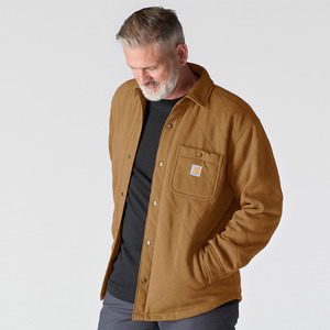 Grisport: **NEW** Carhartt Rain Defender™ Loose Fit Heavyweight Quilted Press-Stud Front Shirt Jac