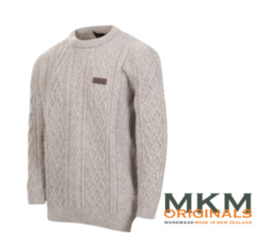 Fleece And Hoodies: MKM Highland Sweater- 100% WOOL
