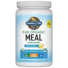 Nutrition: Raw Organic Meal, Shake & Meal Replacement, Vanilla - 1050g