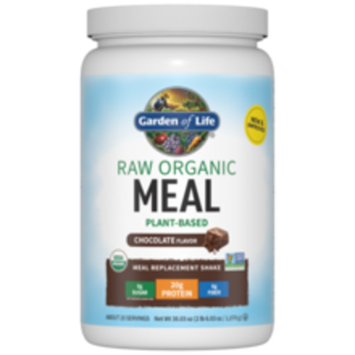 Raw Organic Meal, Shake & Meal Replacement, Chocolate - 1017g
